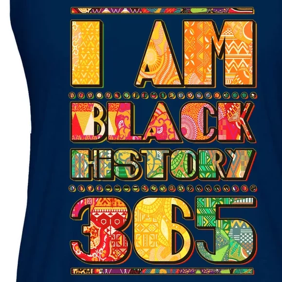 I Am Black History 365 Ladies Essential Flowy Tank