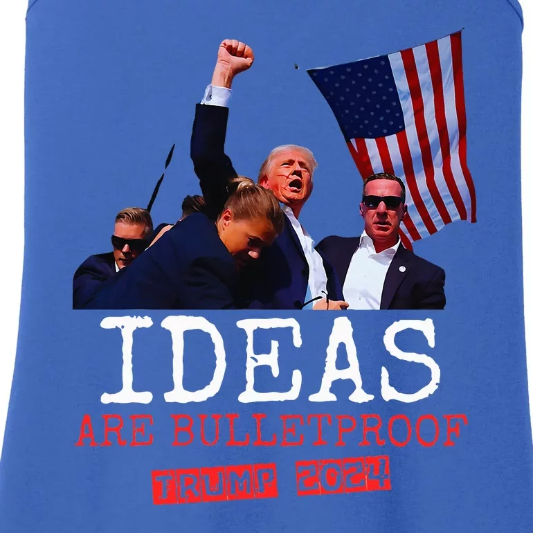 Ideas Are Bulletproof Trump 2024 Ladies Essential Tank