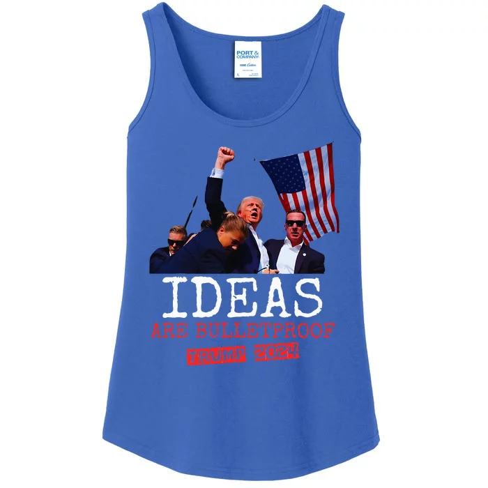 Ideas Are Bulletproof Trump 2024 Ladies Essential Tank