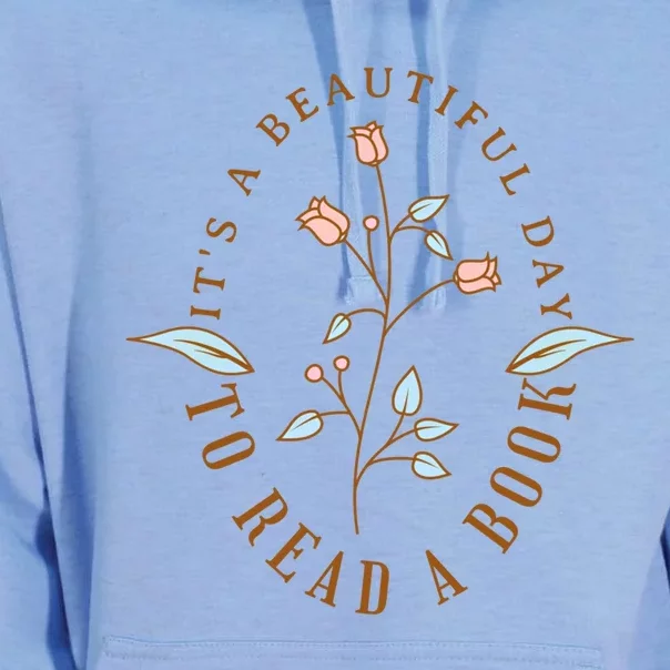 Its A Beautiful Day To Read A Book Wildflower Book Lovers Cute Gift Unisex Surf Hoodie