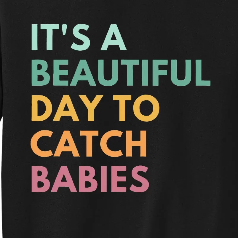 ItS A Beautiful Day To Catch Babies Midwife Ld Nurse Sweatshirt