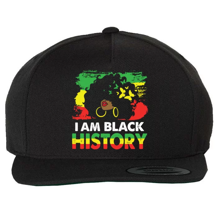 I Am Black History Month African American Funny Gift Wool Snapback Cap