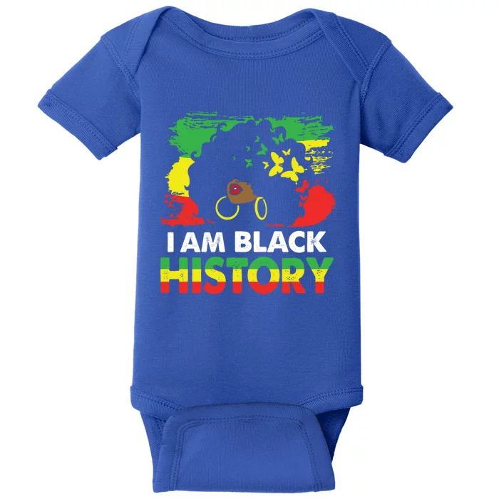 I Am Black History Month African American Funny Gift Baby Bodysuit