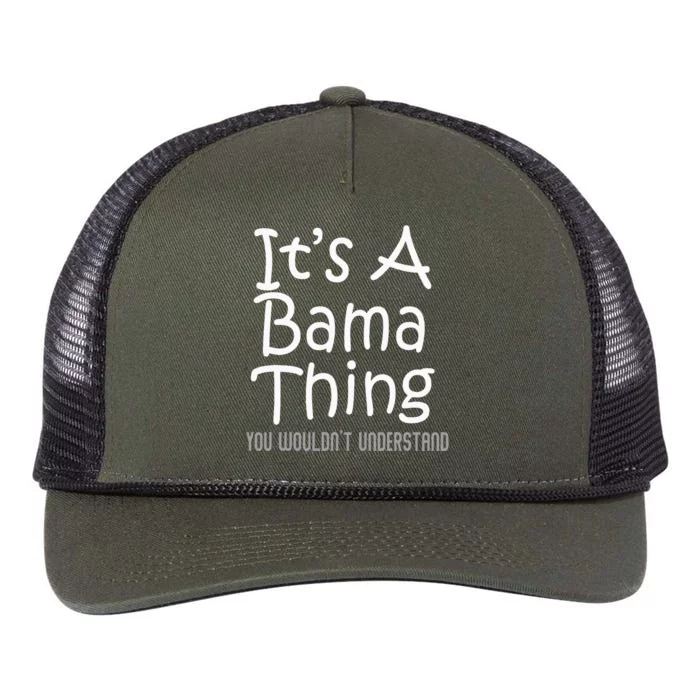 ItS A Bama Thing You WouldnT Understand Alabama Retro Rope Trucker Hat Cap