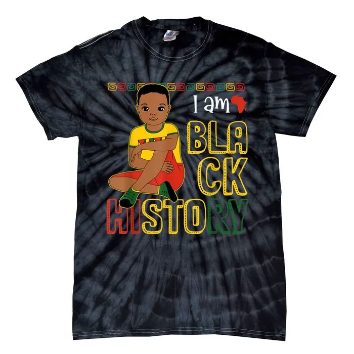 I Am Black History Month African American King Tie-Dye T-Shirt