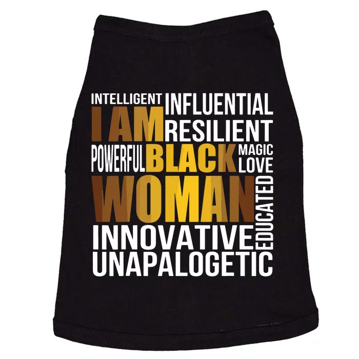 I Am Black Black History Month Educated Black Women Doggie Tank