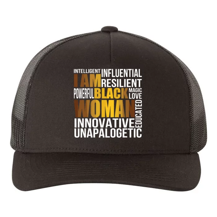 I Am Black Black History Month Educated Black Women Yupoong Adult 5-Panel Trucker Hat