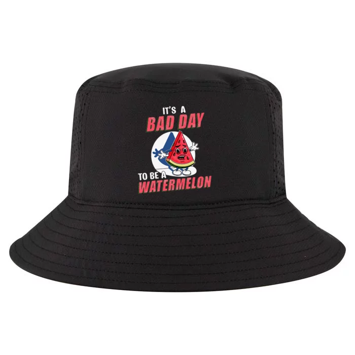 It’s A Bad Day To Be A Watermelon Funny Watermelon Lovers Cool Comfort Performance Bucket Hat