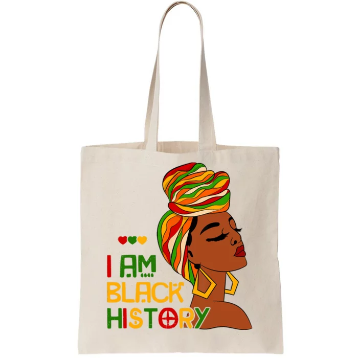 I Am Black History Month African American Tote Bag