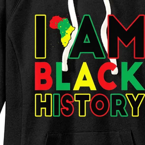 I Am Black History Month African American Pride Celebration Women's Fleece Hoodie