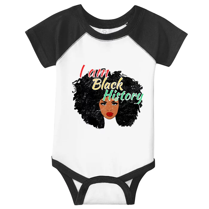 I Am Black History Pride Gift Black History Month Gift Cool Gift Infant Baby Jersey Bodysuit