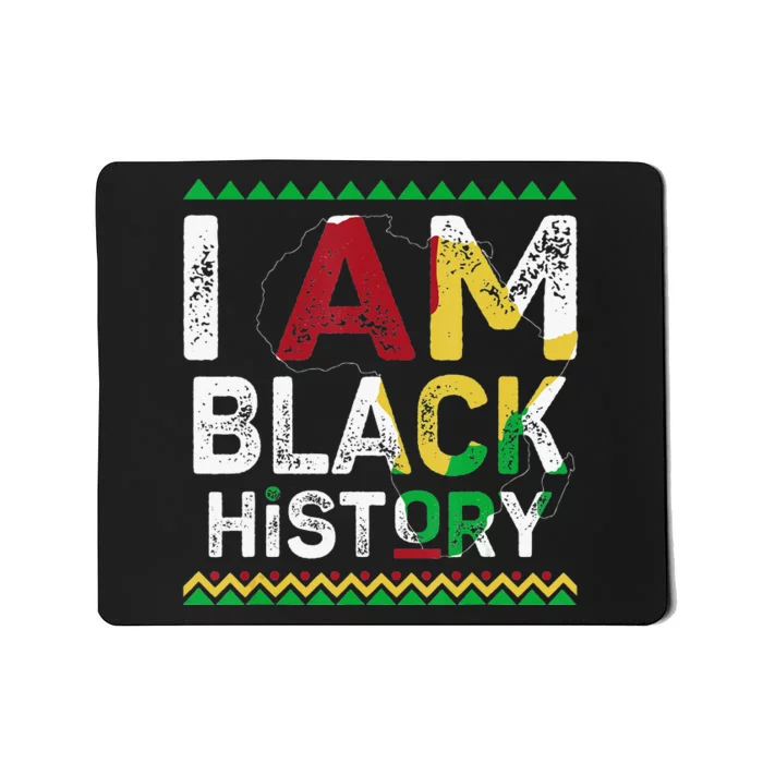 I Am Black History Month African American Pride Celebration Mousepad