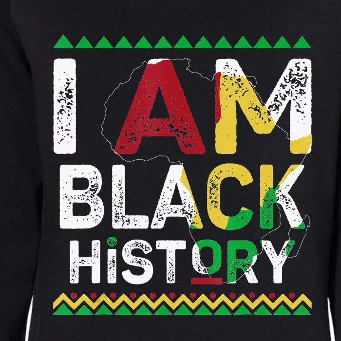 I Am Black History Month African American Pride Celebration Womens California Wash Sweatshirt