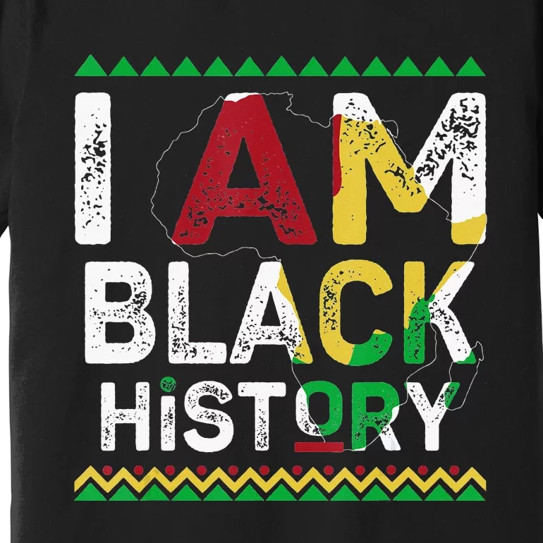 I Am Black History Month African American Pride Celebration Premium T-Shirt