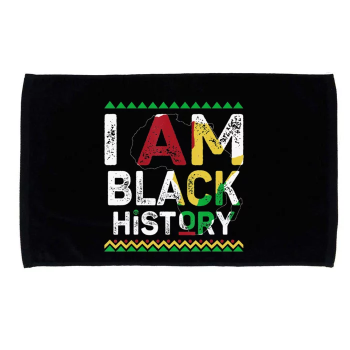 I Am Black History Month African American Pride Celebration Microfiber Hand Towel