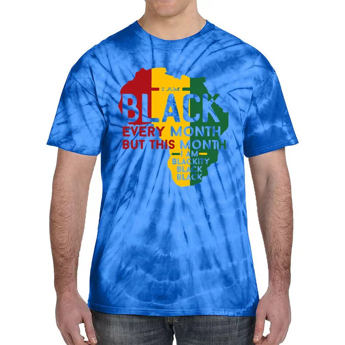 I Am Black History Month Afro African Pride Gift Tie-Dye T-Shirt