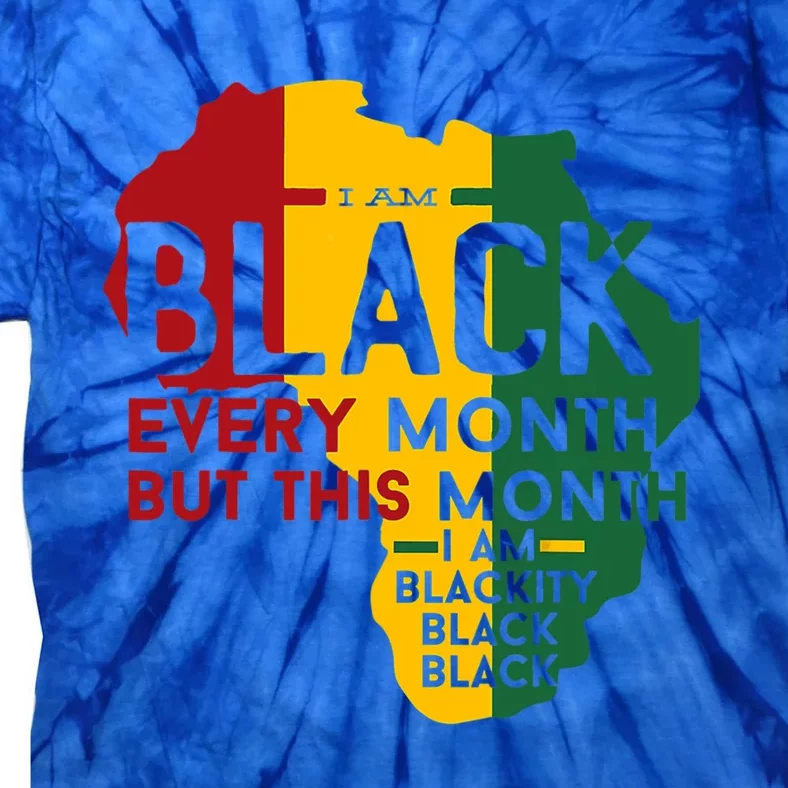 I Am Black History Month Afro African Pride Gift Tie-Dye T-Shirt