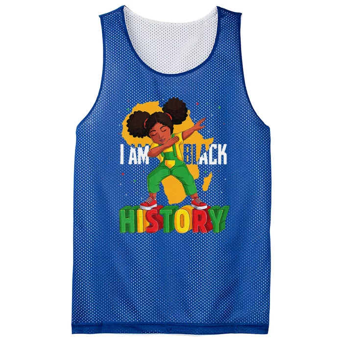 I Am Black History Women Black History Month Mesh Reversible Basketball Jersey Tank