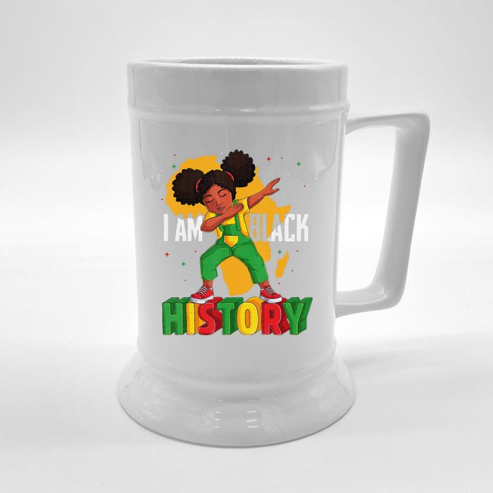 I Am Black History Women Black History Month Front & Back Beer Stein