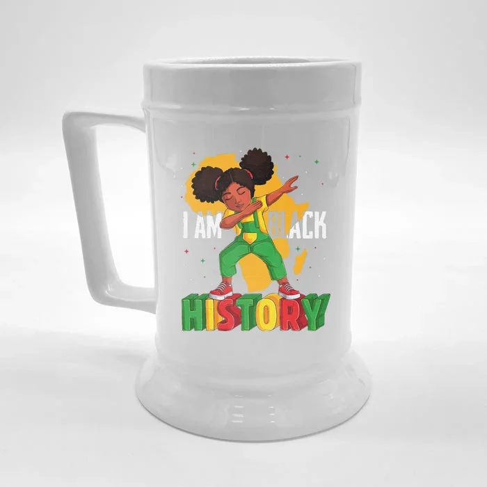 I Am Black History Women Black History Month Front & Back Beer Stein