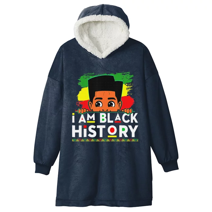 I Am Black History Black History Month Hooded Wearable Blanket