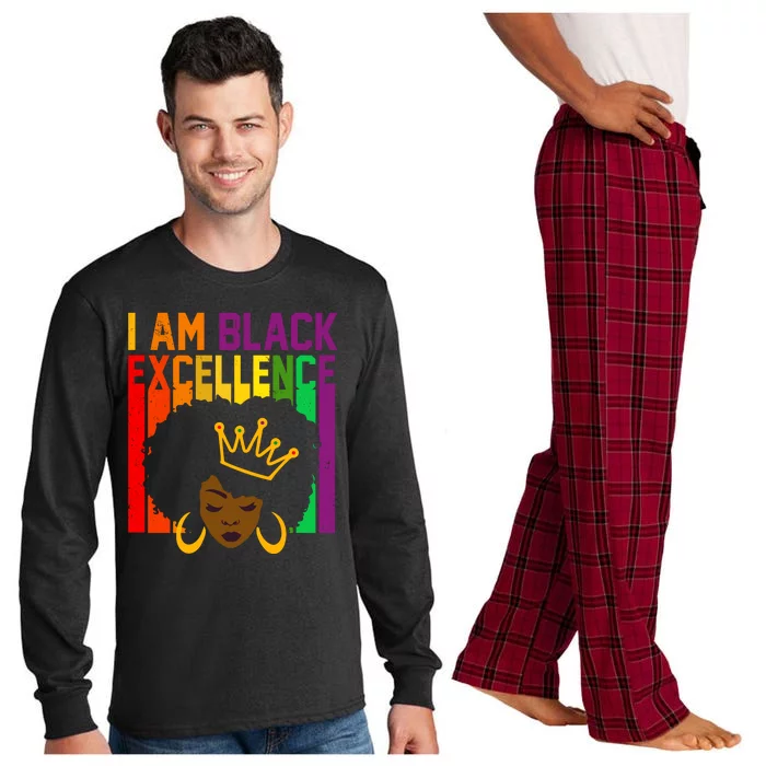 I Am Black Excellence Long Sleeve Pajama Set