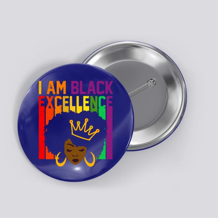 I Am Black Excellence Button