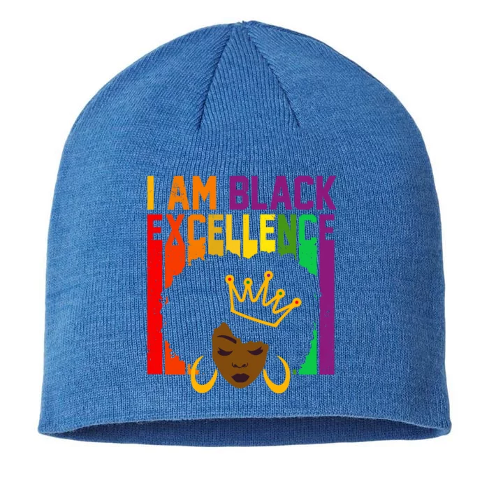 I Am Black Excellence 8 1/2in Sustainable Knit Beanie