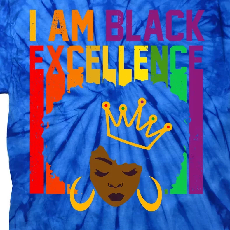 I Am Black Excellence Tie-Dye T-Shirt