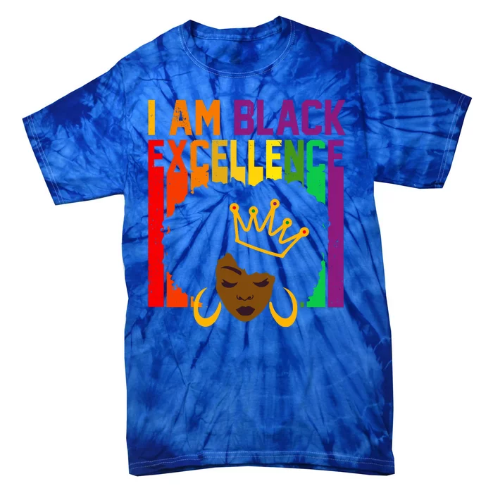 I Am Black Excellence Tie-Dye T-Shirt