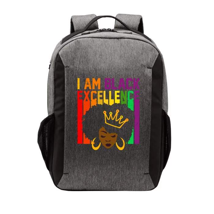 I Am Black Excellence Vector Backpack