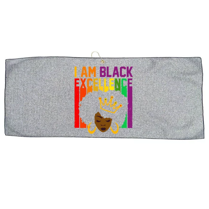 I Am Black Excellence Large Microfiber Waffle Golf Towel