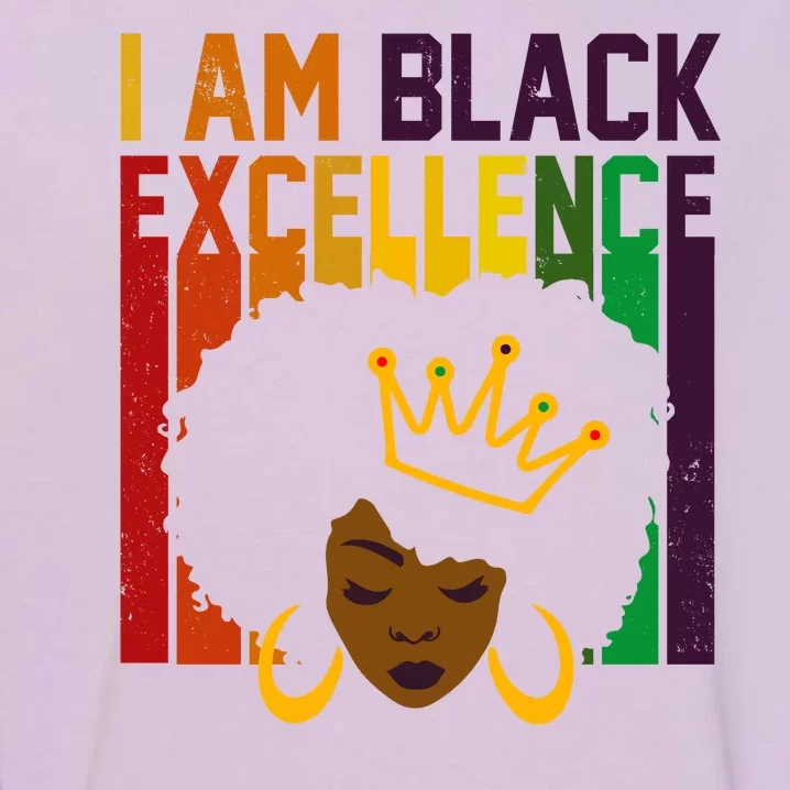 I Am Black Excellence Garment-Dyed Sweatshirt