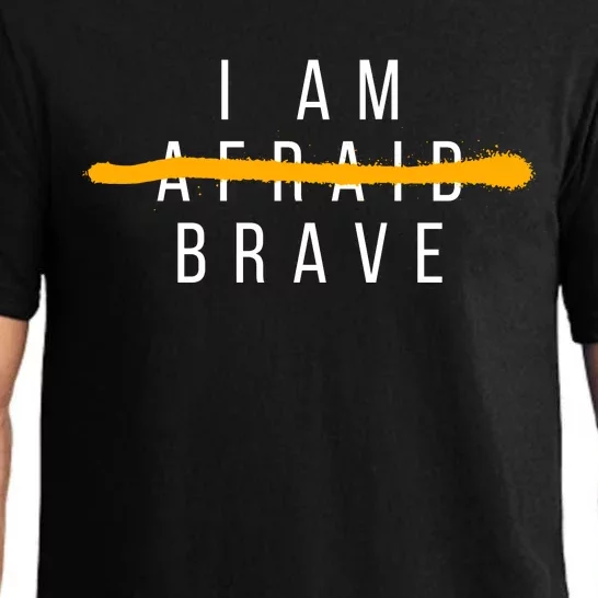 I Am Brave Not Afraid Motivational Pajama Set