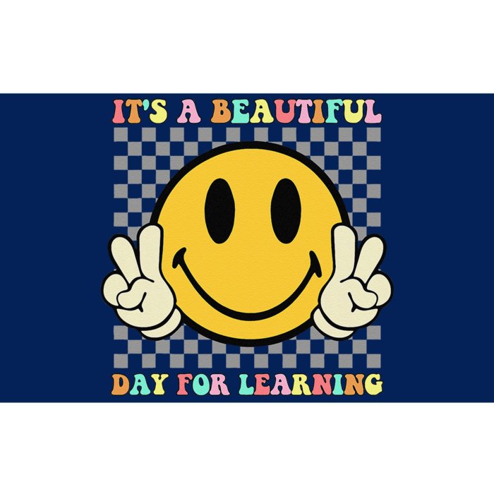 ItS A Beautiful Day For Learning Retro Groovy Teacher Bumper Sticker