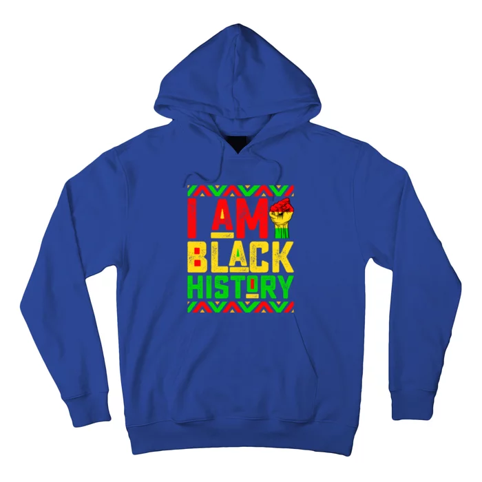 I Am Black History Month Pink And Green Juneteenth Gift Hoodie