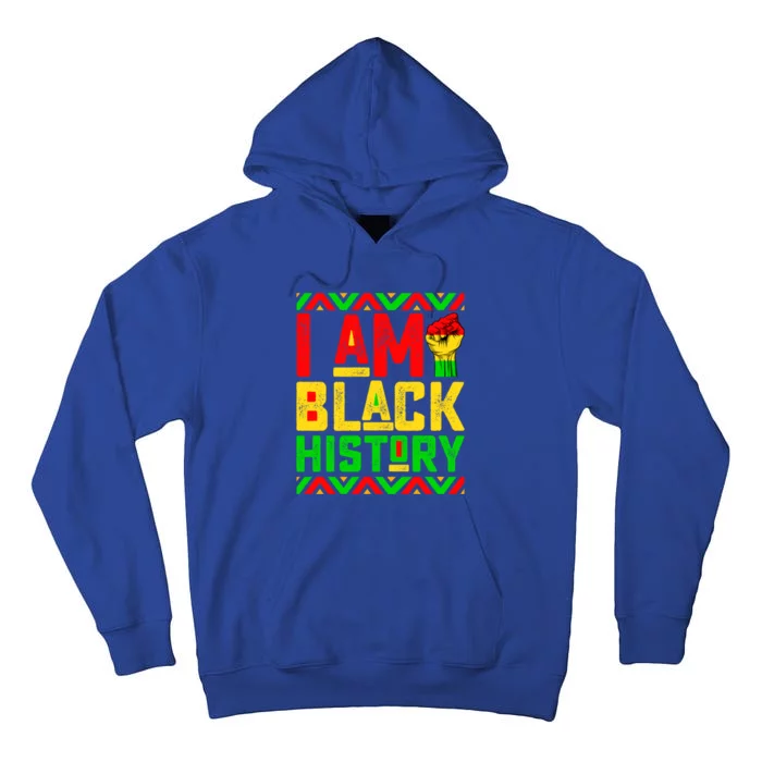 I Am Black History Month Pink And Green Juneteenth Gift Tall Hoodie