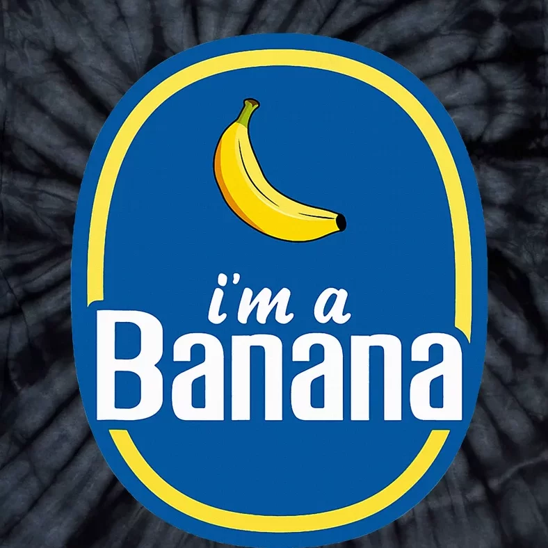 IM A Banana Costume Halloween Fruit Sticker Yellow Tie-Dye T-Shirt