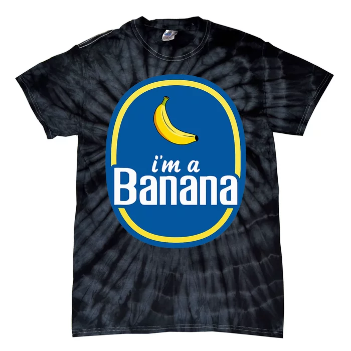 IM A Banana Costume Halloween Fruit Sticker Yellow Tie-Dye T-Shirt