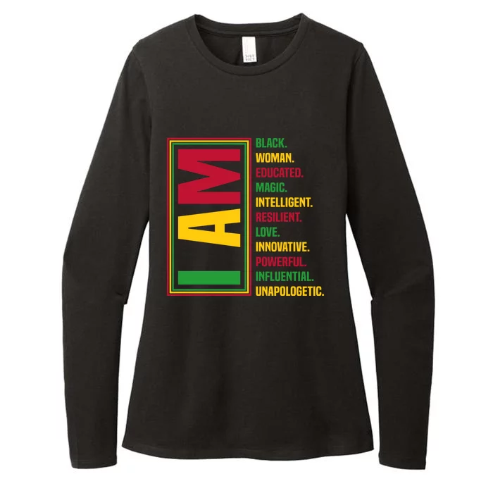 I Am Black Black History Month Gift Womens CVC Long Sleeve Shirt