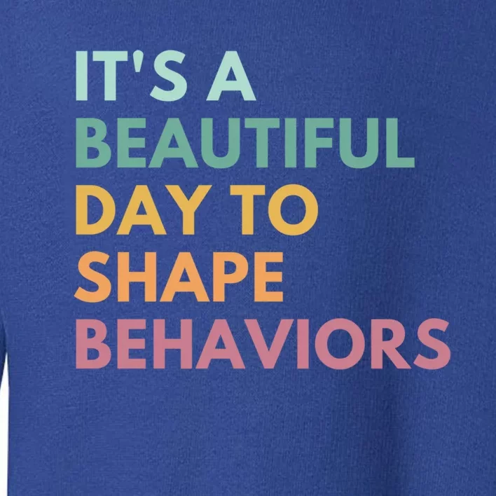 It's A Beautiful Day To Shape Behaviors Cute Gift Toddler Sweatshirt