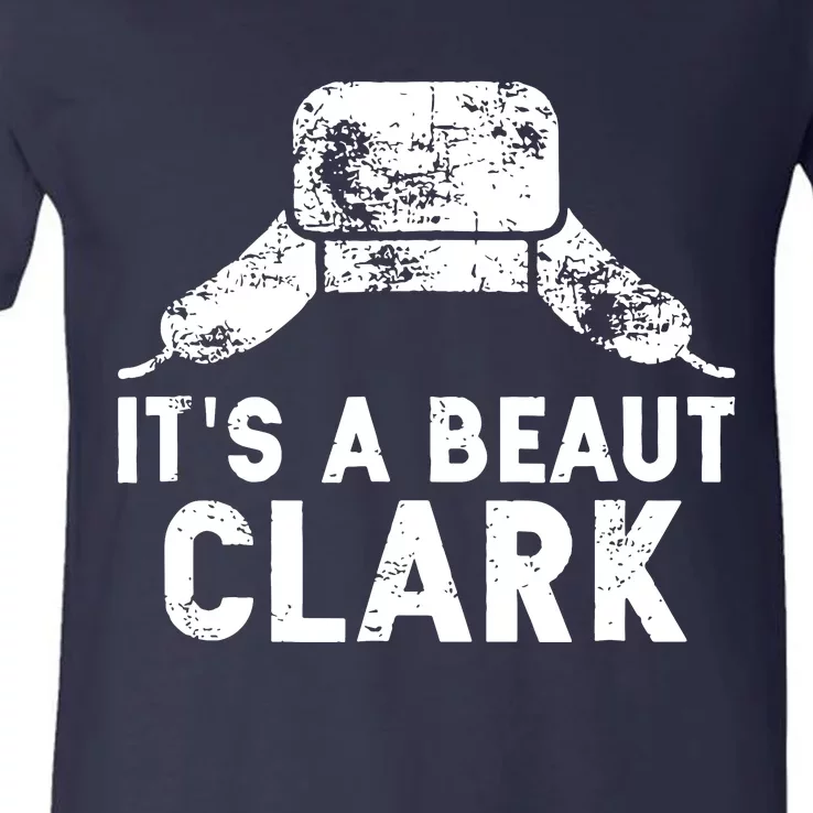 It's A Beaut Clark Christmas V-Neck T-Shirt