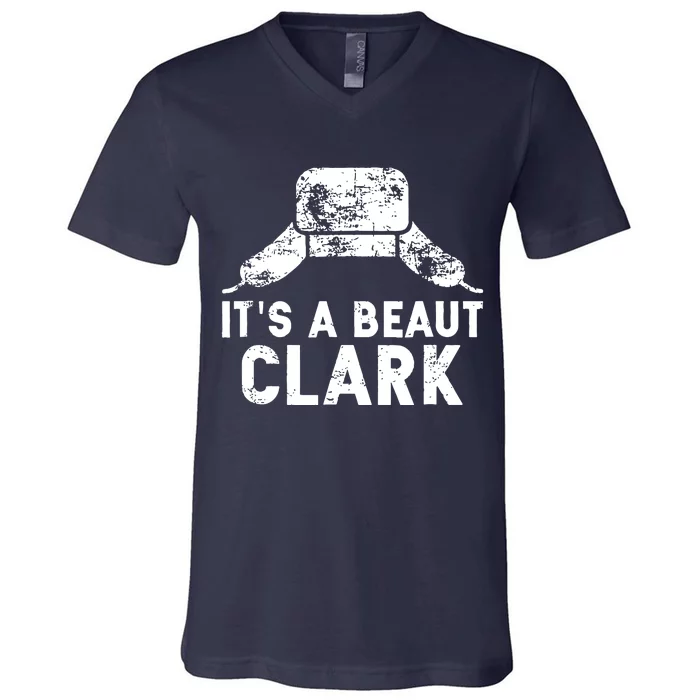 It's A Beaut Clark Christmas V-Neck T-Shirt