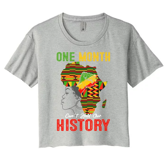 I Am Black History Month Juneteenth African American Cool Gift Women's Crop Top Tee