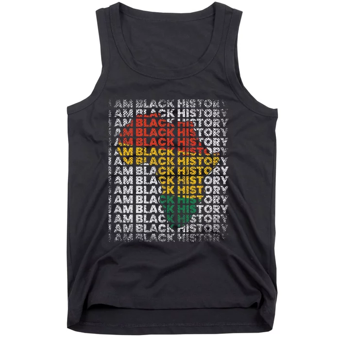 I Am Black History Month African American Tank Top