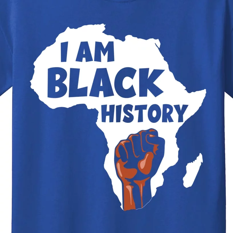 I Am Black History Month Juneteenth African Melanin Blm Gift Kids T-Shirt