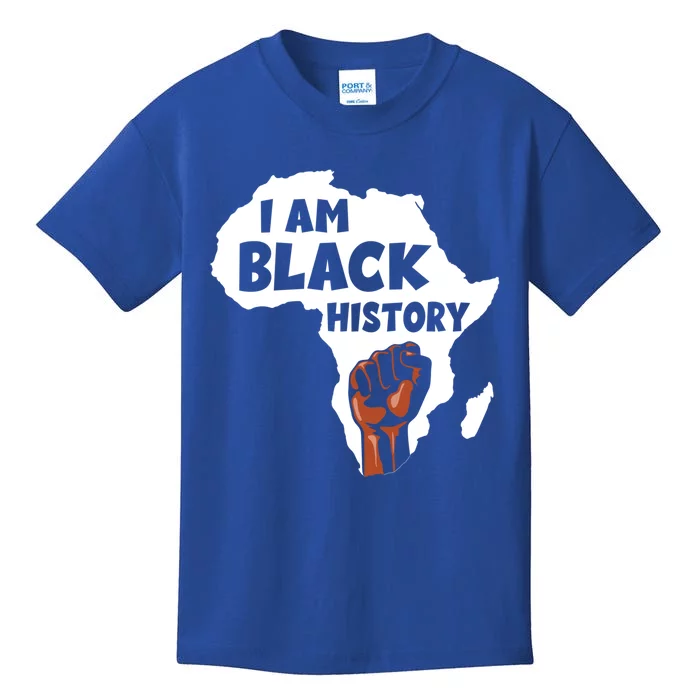 I Am Black History Month Juneteenth African Melanin Blm Gift Kids T-Shirt