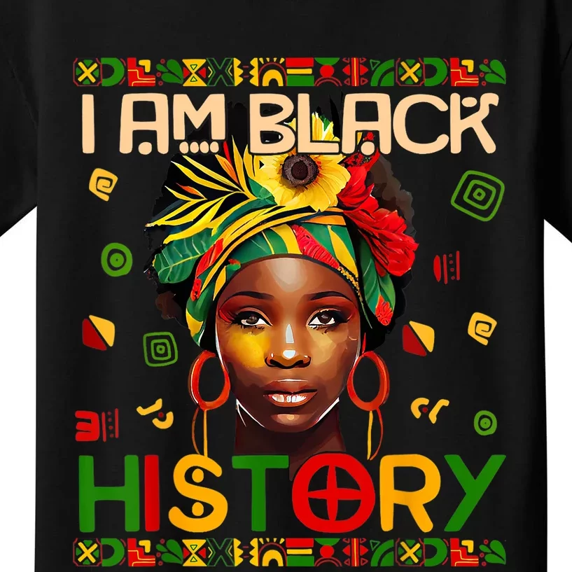 I Am Black History Month African American For Women Kids T-Shirt