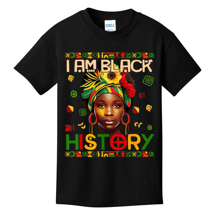 I Am Black History Month African American For Women Kids T-Shirt