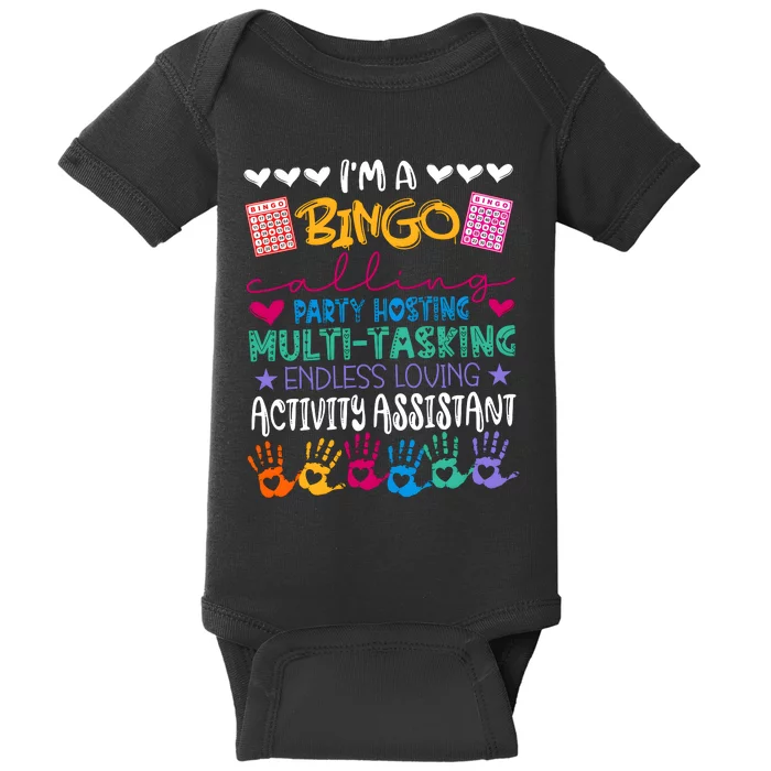 IM A Bingo Endless Loving Activity Assistant Baby Bodysuit